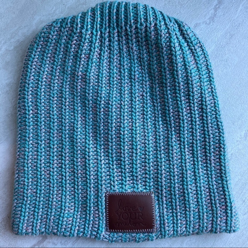 Love your Melon cotton candy teal pink hat cap beanie